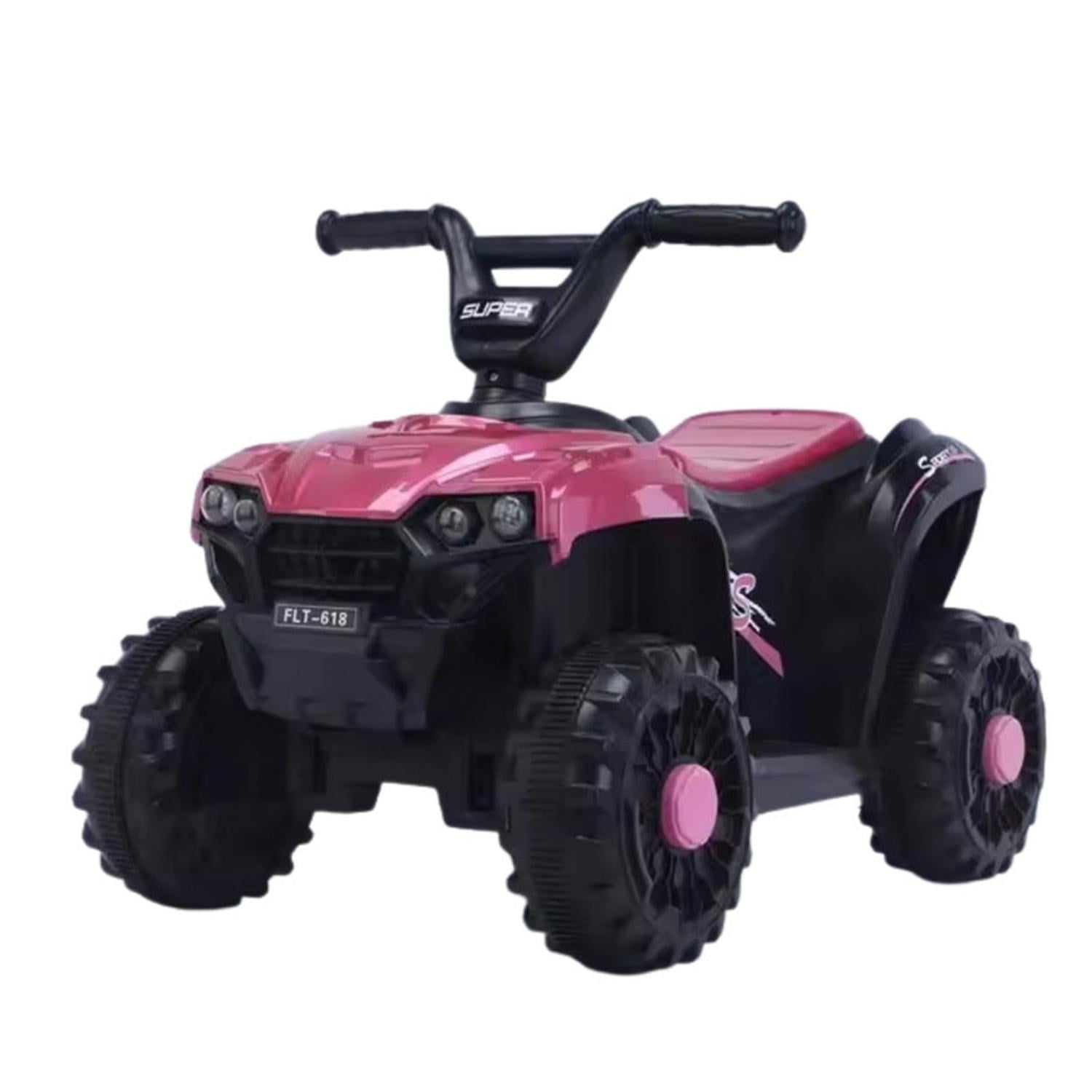Auckland Outdoor - Cuatrimoto Auto Electrico Infantil Luz Sonido Bateria Fucsia Rosa