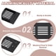 thumbnail image 3 of Uxcell 9 x 2.4" Rejilla de Ventilación Rectangular 3 Piezas Cubierta de Ventilación de Aire de Aluminio Negra, 3 of 7
