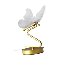Magideal - Buttefly Lámpara De Escritorio Lámpara De Mesita De Noche Elgant Lámpara De Mesa De Mesita De Noche Clásica De Lujo Para Sala De Estar Regalos Para El Luz Cálida 3000K
