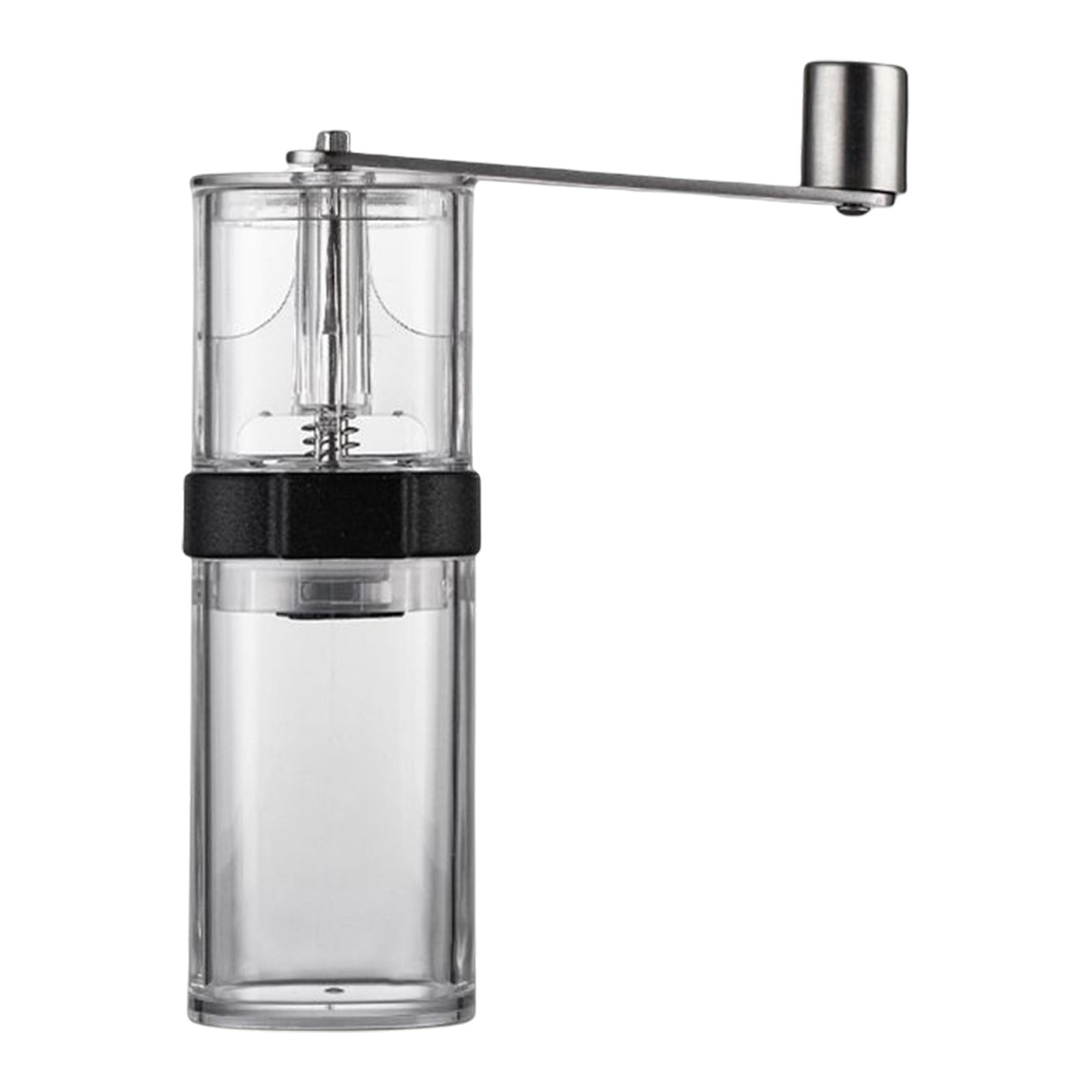 Magideal - Molinillo De Café Manual Con Manivela Y Fresas De Cerámica Ajustables Transparente