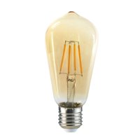 Ampolleta Led St58 Yellow Glass E27 6W Vintage Megabright