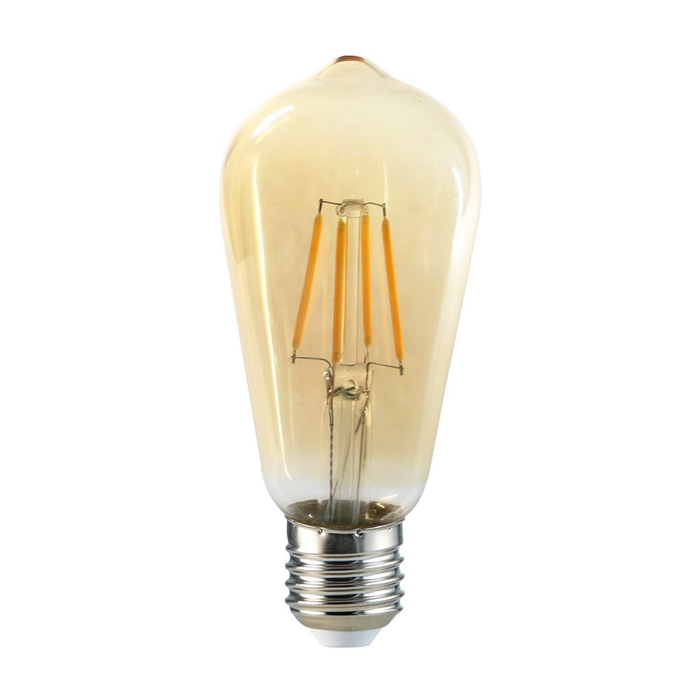 Ampolleta Led St58 Yellow Glass E27 6w Vintage Megabright