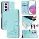 thumbnail image 1 of Funda tipo cartera FOXDOCK para oppo Reno 12 pro con soporte, ranuras, RFID, diseño de gato, 1 of 5