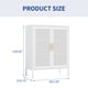 thumbnail image 1 of NO LOCK, Metal Storage Cabinet with 2 Doors and 2 Adjustable Shelves, Steel Storage Cabinet, Metal File Cabinet for Home Office School Gym, White, 1 of 3