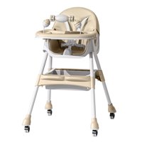 Mundo Online - Silla Comer Bebe Doble Altura Safe Baby Entretenida Beige