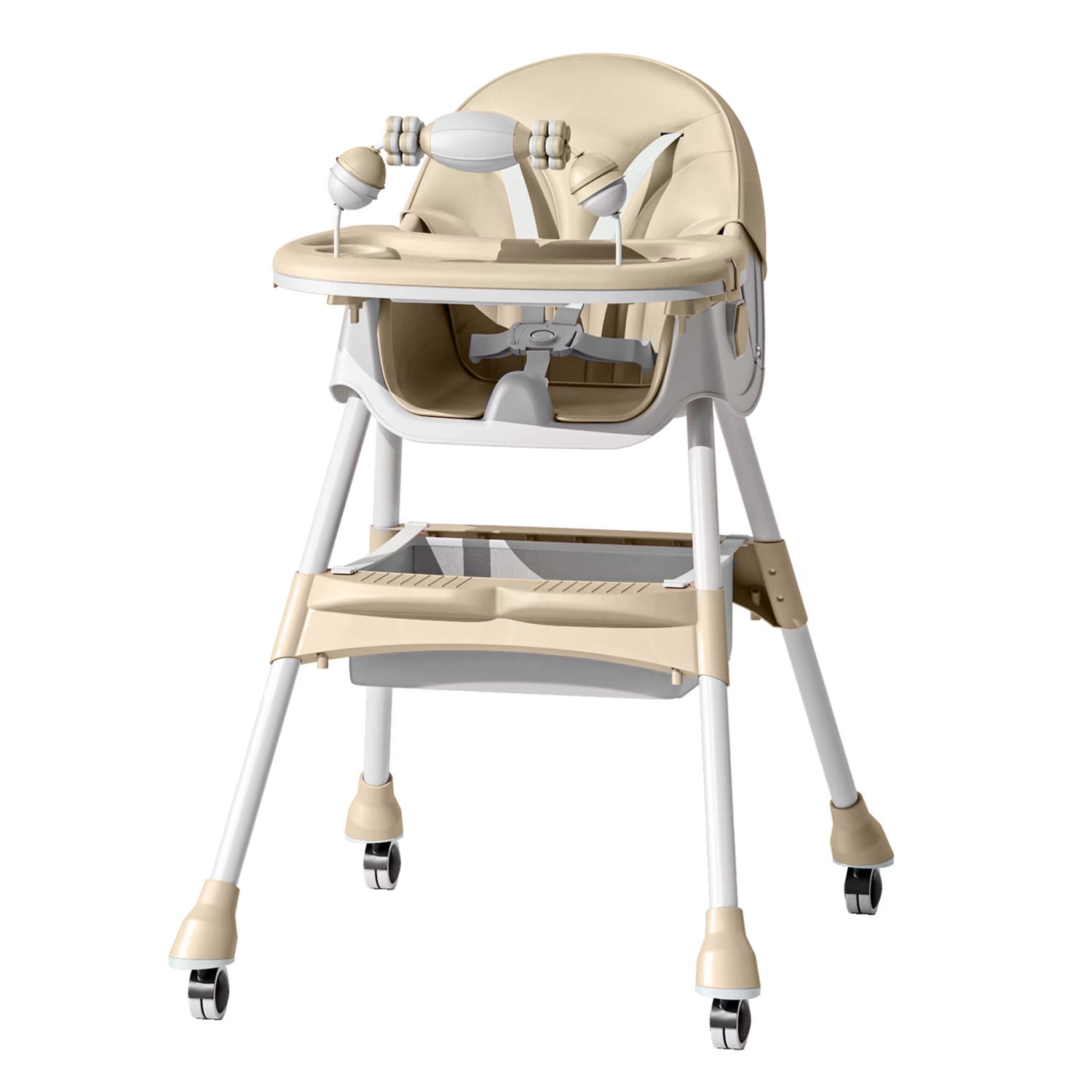 Mundo Online - Silla Comer Bebe Doble Altura Safe Baby Entretenida Beige