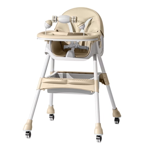 Mundo Online - Silla Comer Bebe Doble Altura Safe Baby Entretenida Beige