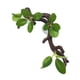 thumbnail image 2 of Decoración De Ramas Para Esquinas De Reptiles, Decoración De Ramas De árboles Trepadores Para Terrarios De Cangrejos Y Serpientes, Hojas Verdes, 2 of 3