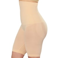 Pantalones Cortos Moldeadores De Cuerpo Shapewear Shapermint De Cintura Alta, Color Nude