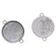thumbnail image 2 of 50 Piezas De Plata Tibetana, Colgante Redondo, Base De Cabujón En Blanco, Bandejas De Ajuste De 20mm, 2 of 5