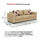 thumbnail image 3 of Sofá 4 Cuerpos XL Con Resorte Estructural Palazzo Chenille Beige, 3 of 3
