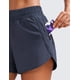 thumbnail image 5 of Shorts CRZ YOGA Dolphin Navy tiro alto secado rápido talla L, 5 of 5