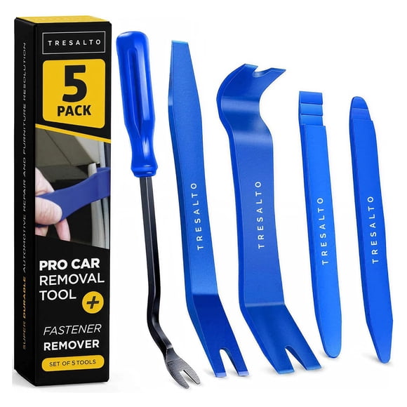 Kit de herramientas para desmontaje de molduras de auto Tresalto, 5 piezas de nylon