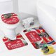 thumbnail image 4 of Bukayo Saka-theme 4-Piece Shower Curtain Set with Rugs, Waterproof Bathroom Decor Set Includes Bath Mat, U-Shaped Rug, Toilet Lid Cover and Curtain with Hooks, 4 of 6