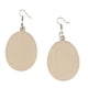 thumbnail image 5 of pendientes geométricos naturales pendientes de madera para mujer ovalada, 5 of 5