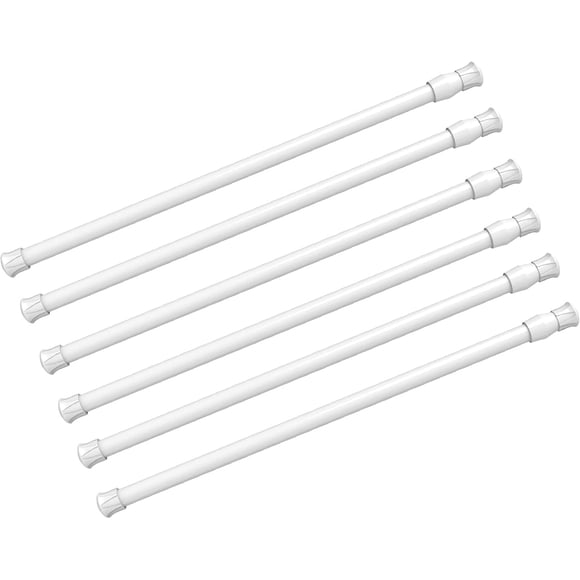 Barra de cortina kimwason 53‑96 cm, juego de 6, sin taladrar