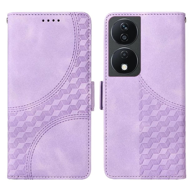 Carcasa FOXDOCK Honor X7B 5G de cuero PU, diseño acolchado clásico, protección contra caídas y rayones