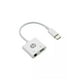 thumbnail image 1 of Adaptador USB C A USB C Y Jack 3.5 Blanco DHC-TC132, 1 of 3