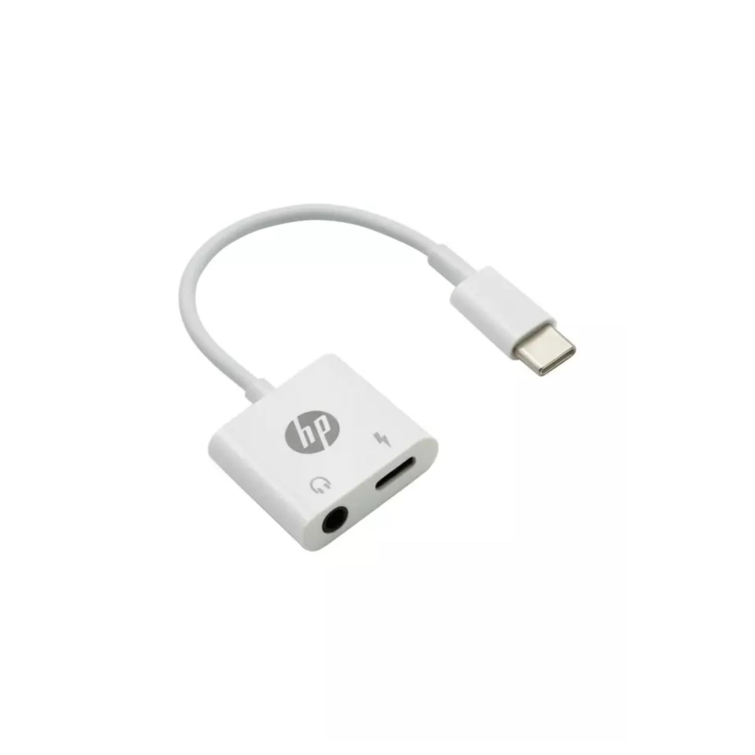 Hp - Adaptador Usb C A Usb C Y Jack 3.5 Blanco Dhc-tc132