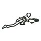 thumbnail image 3 of Elegante Atleta Línea Escultura Alambre Arte Estatuilla Silueta Para Cocina Escritorio Hockey Sobre Hielo, 3 of 5