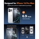 thumbnail image 2 of Protector de pantalla + protector de lente de cámara para iPhone 16 Pro Max, 2 of 9