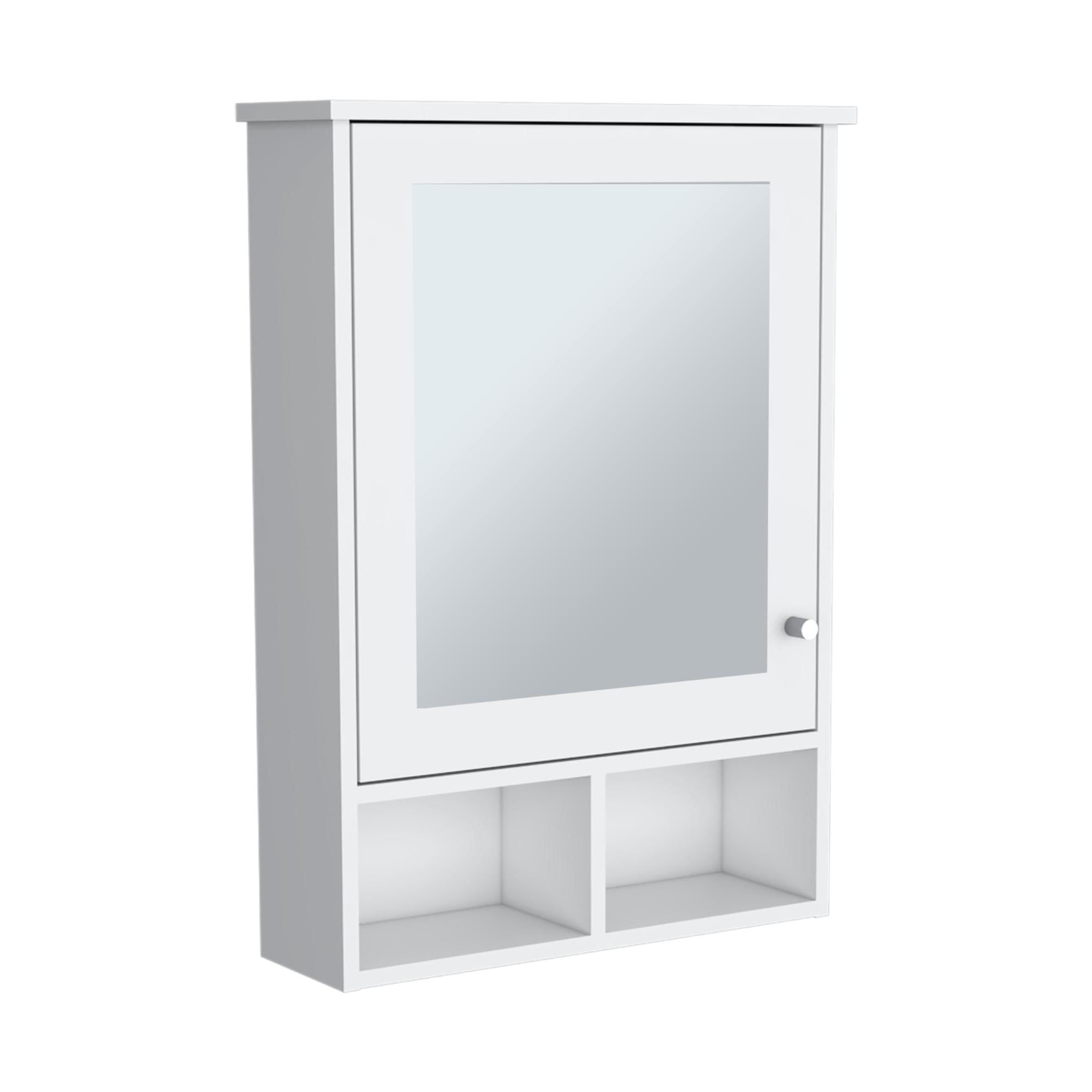 Tuhome - Botiquín Viña 1 Puerta Con Espejo Blanco