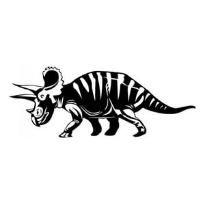 Rienda Libre Graphics - Decomural Triceratops Jurassic Dinosaur Ws-17558