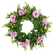 thumbnail image 3 of Guirnalda De Puerta Viva De 45 Cm Guirnalda De Navidad Hojas Verdes Margarita Púrpura, 3 of 5