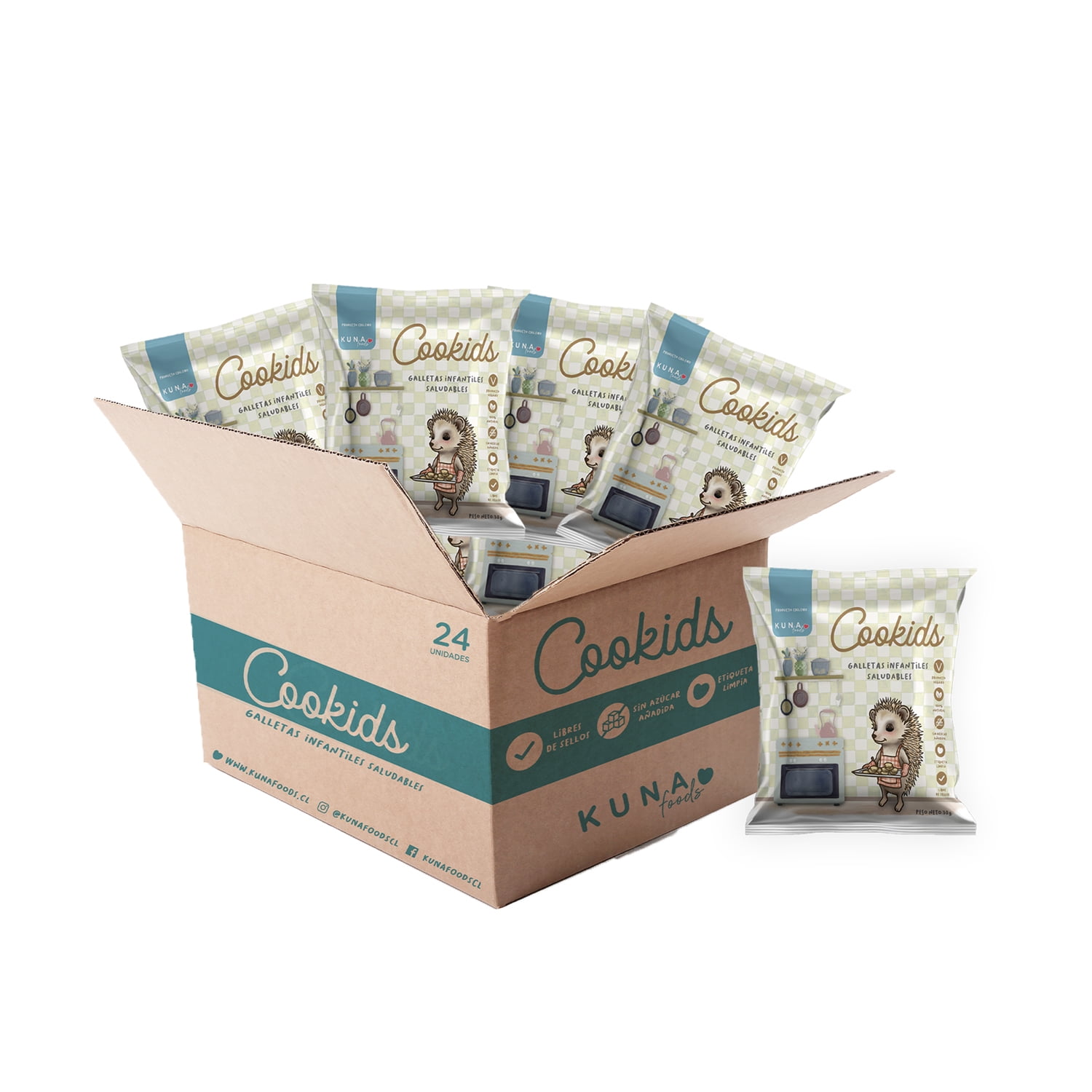 Kuna Foods - Caja Cookids (galletas Saludables)