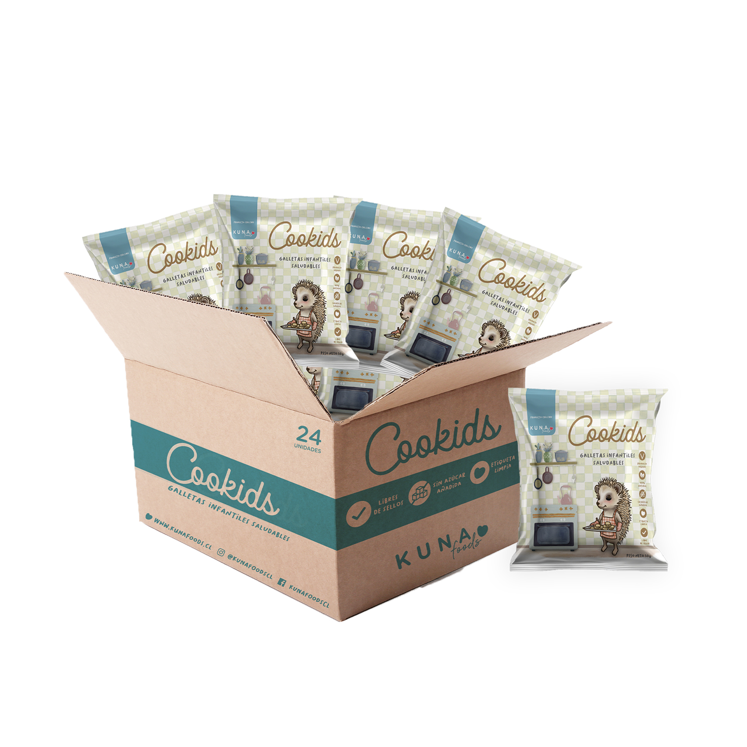 Kuna Foods - Caja Cookids (Galletas Saludables)