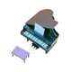 thumbnail image 4 of Piano De Casa De Muñecas Con Taburete De Juguete Para Casa De Muñecas A Escala 1:12 Casa De Muñecas Casa De Juegos, 4 of 5