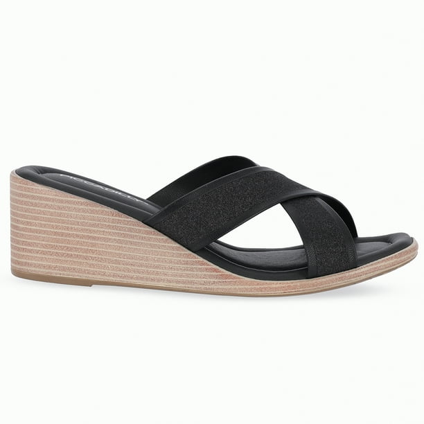 Sandalia Mujer Glitter Cintia Negro Piccadilly