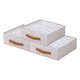 thumbnail image 1 of Caja de Almacenamiento Compartimentada, Cesta de Almacenamiento de Tela para Armario, Cesta de Almacenamiento Plegable para Organizar Ropa Café Claro-6 rejillas, 1 of 6