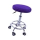 thumbnail image 1 of Taburete de barra elástica cubre cubierta de asiento de silla redonda cubre deslizamiento púrpura, 1 of 3