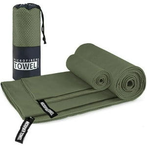 Veat00L - Set De 2 Toallas De Microfibra De Secado Rápido Para Deportes Y Gimnasio (76 * 152 Cm + 40 * 80 Cm)