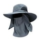 thumbnail image 2 of Sombrero Para El Sol Con Visera Extraíble Con Solapa Para El Cuello, Sombrero De Pesca Para Adultos De Ala Ancha, 2 of 3