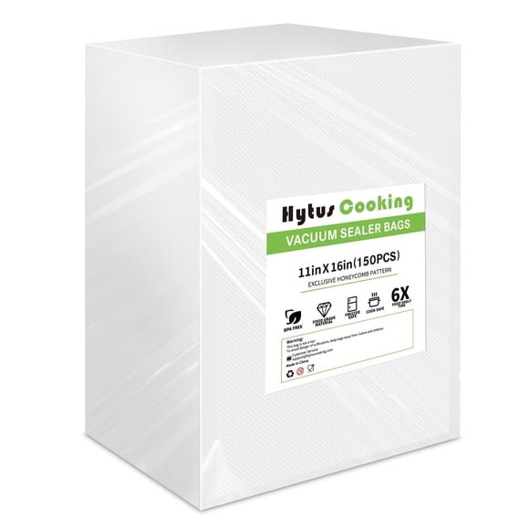 Bolsas para selladora al vacío Hytus Cooking 11 x 16 pulgadas, resistentes, 150 piezas