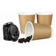 thumbnail image 1 of 25 Vasos Desechables Vaso Cafe Kraft Doble Pared C/tapa 12oz Marrón Claro / Vaso Kraft Doble Pared 1, 1 of 10