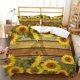 thumbnail image 1 of Plant Sunflowers Floral Print Quilt Duvet Cover Set Children Comforter Cover3-Piece Bedding Set, 1 of 5