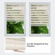 thumbnail image 4 of Persianas Zebra Joydeco sin cordón de doble capa Beige 58x190 cm, 4 of 9