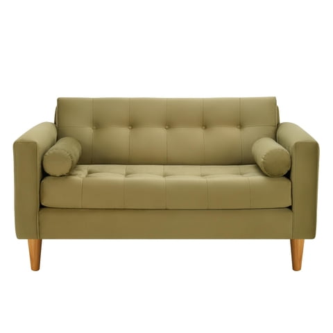 Bodevir - Sofa Retro 2C Felpa 04 Verde Musgo