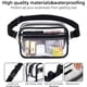 thumbnail image 3 of Riñonera transparente, bolsa transparente homologada para estadios, bolsas transparentes Waterprode para conciertos, riñonera de PVC, bolsa organizadora de maquillaje para mujeres y hombres, doble cap, 3 of 7