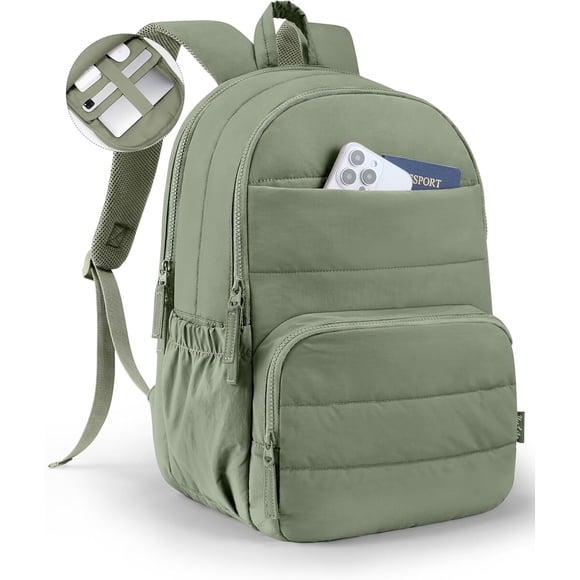 Mochila Uselike portátil 15.6 pulg resistente al agua verde