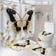 thumbnail image 1 of Juego De Baño Set De 4 Piezas Cortina + Tapa Wc + 2 Alfombra Diseño Estampado Con Antideslizantes, 1 of 3