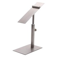 Ioensy - Soporte De Estante De Exhibición De Zapatos Ajustable Para Tienda De Tacón Alto Plata Mate