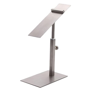 Ioensy - Soporte De Estante De Exhibición De Zapatos Ajustable Para Tienda De Tacón Alto Plata Mate