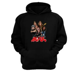 Genérico - Polerón Canguro Acdc Negro Talla L Unisex