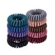thumbnail image 1 of Coleteros para cabello grueso, coleteros para mujer, sin arrugas, con cable de teléfono para todo tipo de cabello con espiral de plástico., 1 of 4