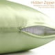 thumbnail image 4 of Funda de Almohada de Seda REGALWOVEN 19 Momme para Almohada Tamaño Queen, Verde Fruta, 20"x30", 4 of 7