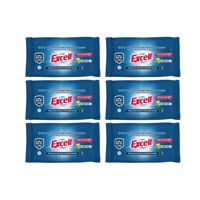 Pack 6 Toallitas Desinfectantes Excell 210 Unidades En Total